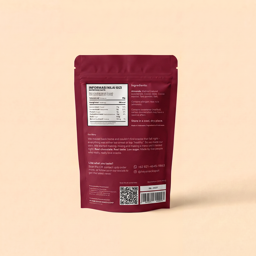 80% Dark Chocolate covered Almonds - 30g