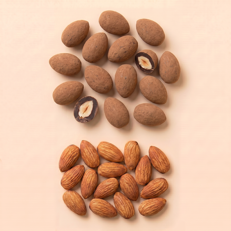 80% Dark Chocolate covered Almonds - 30g