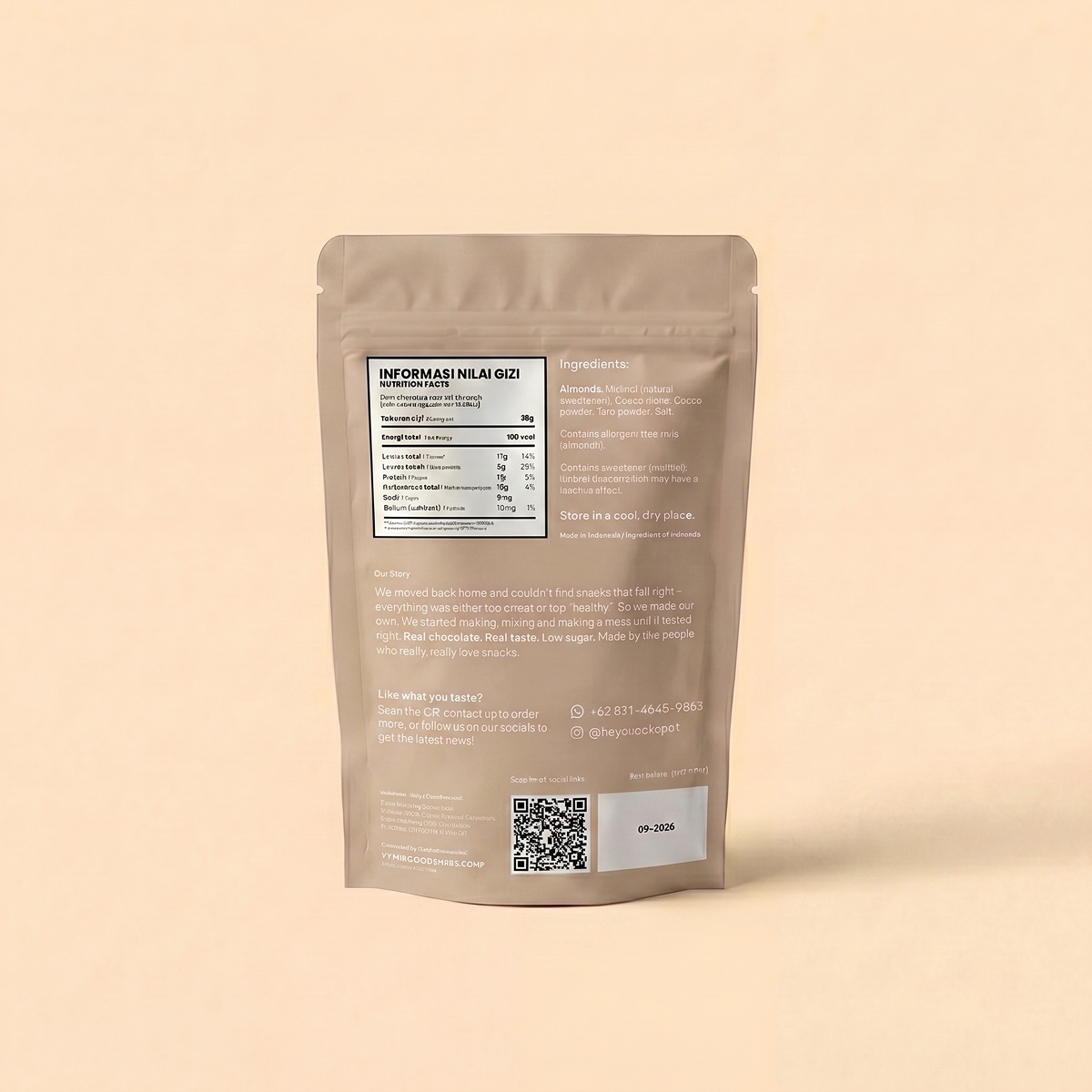 Matcha Chocolate covered Almonds - 30g