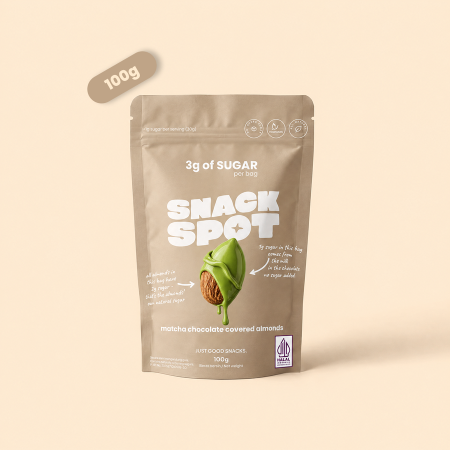 Matcha Chocolate covered Almonds - 100g