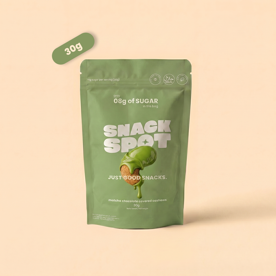Matcha Chocolate covered Cashews - 30g