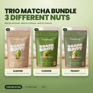 Trio Matcha Bundle - almond, cashew and peanut, 30g each
