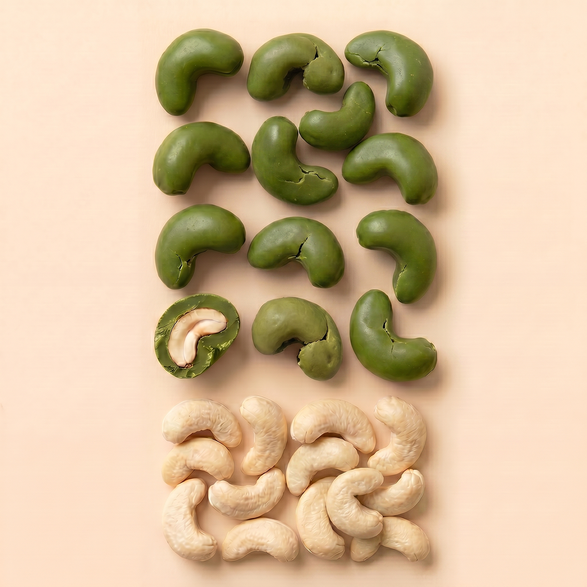 Matcha Chocolate covered Cashews - 30g