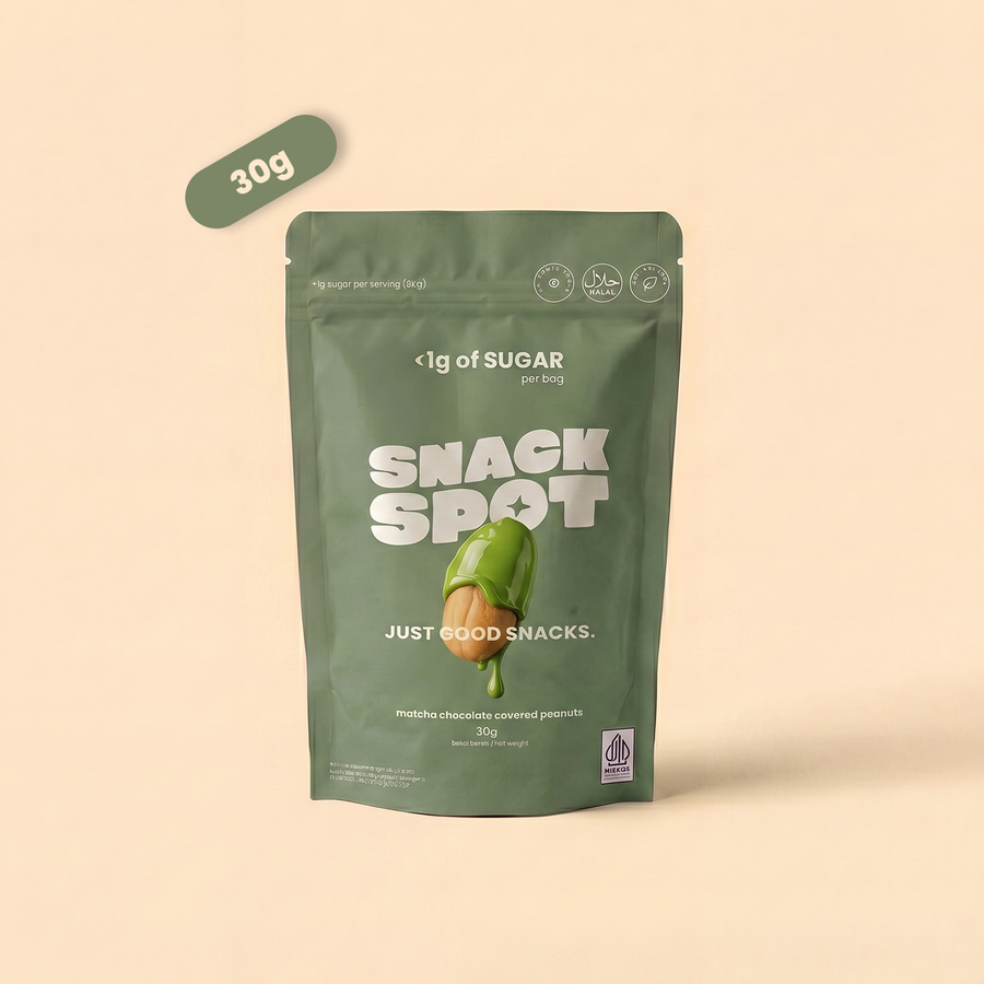 Matcha Chocolate covered Peanuts - 30g