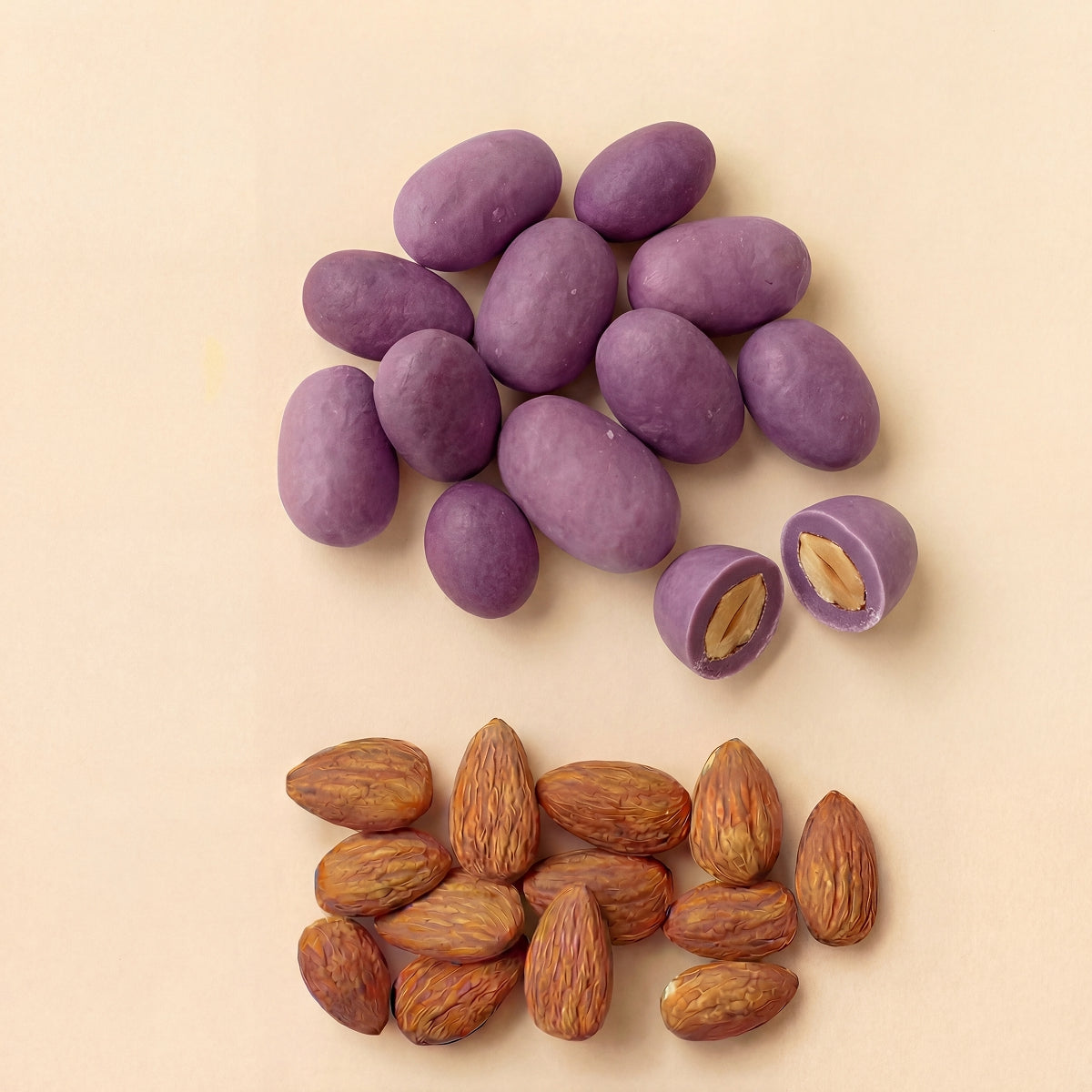 Taro Chocolate covered Almonds - 30g