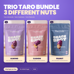 Trio Taro Bundle - almond, cashew and peanut, 30g each